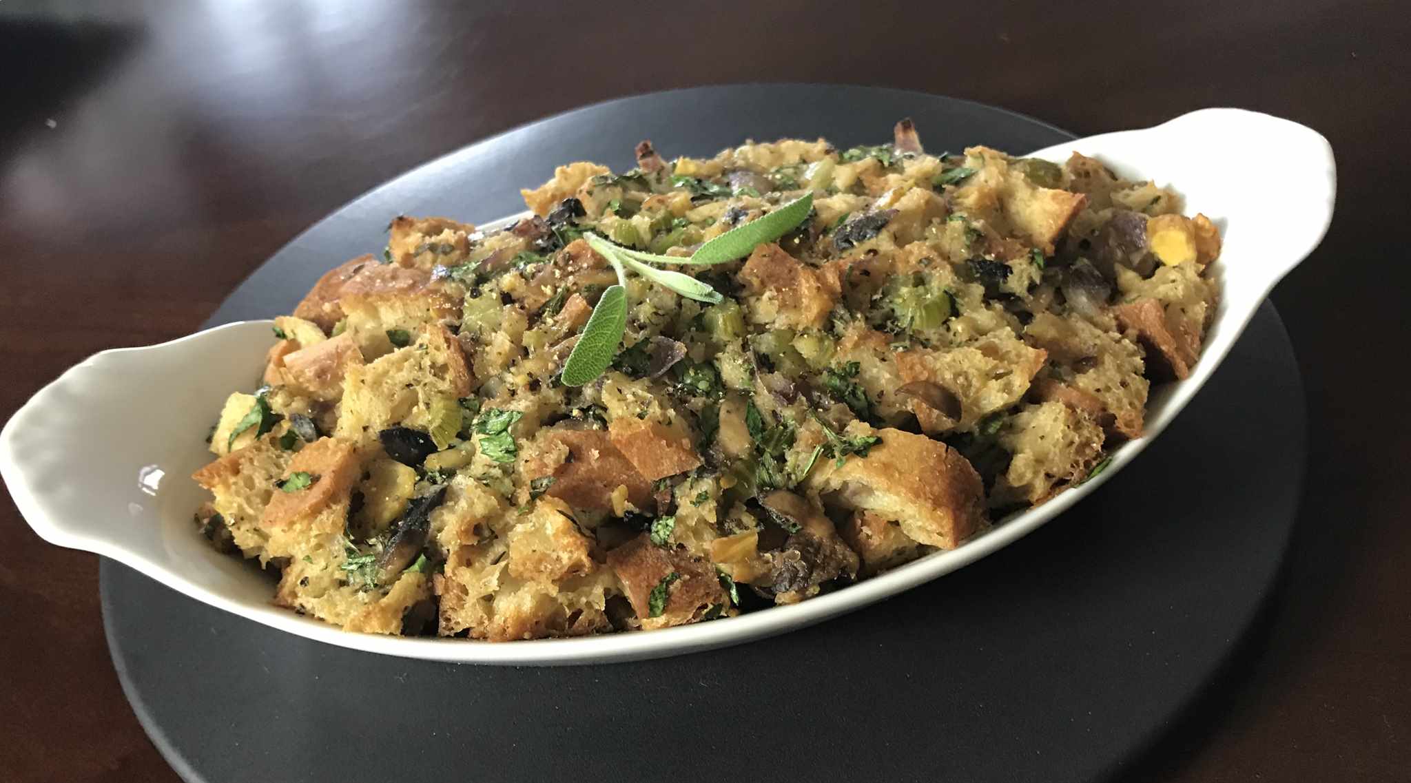 Roasted Chestnut & Ciabatta Stuffing from The 40YearOld